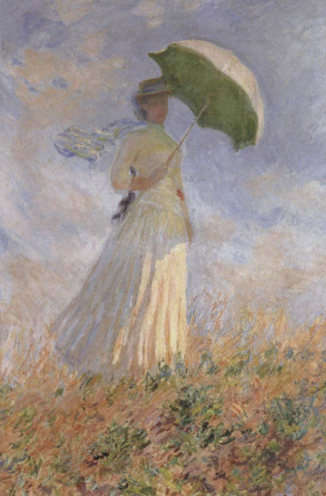 Claude Monet Layd with Parasol